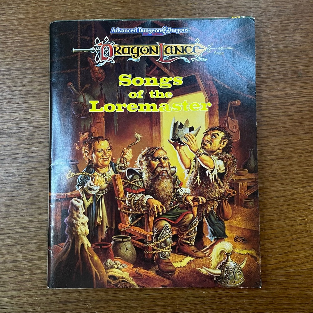 Advanced Dungeons & Dragons DragonLance Songs of the Loremaster 2 Maps Minotaur